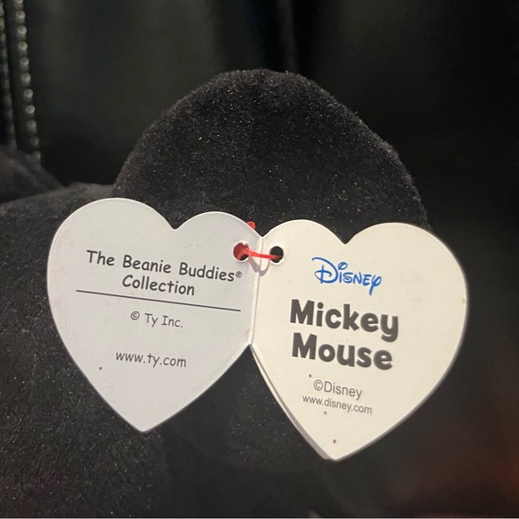 NEW TY Beanie Buddy Disney 9" MICKEY MOUSE Super Sparkle Red Plush MWMTs - Picture 8 of 9